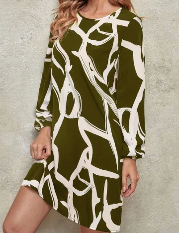 Rochie scurta SHEIN, verde