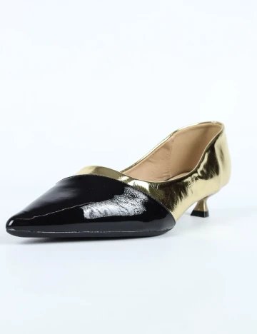 Pantofi SHEIN, auriu/negru