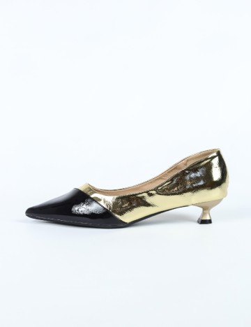 Pantofi SHEIN, auriu/negru