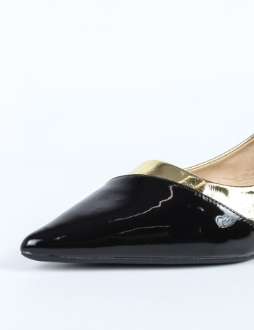Pantofi SHEIN, auriu/negru