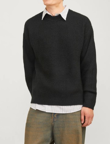 
						Pulover Jack&Jones, negru