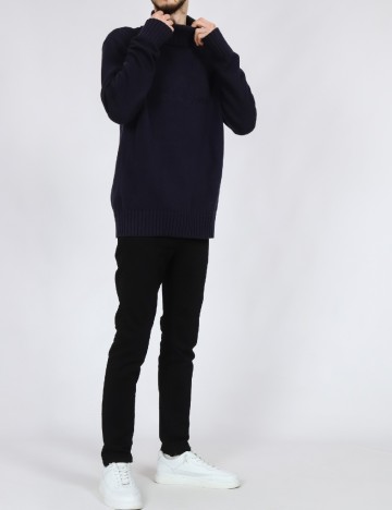 Pulover Jack&Jones, bleumarin inchis