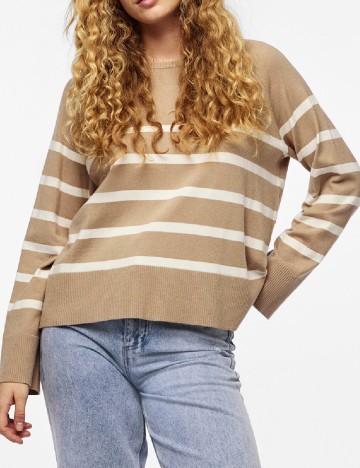 
						Bluza Pieces, maro