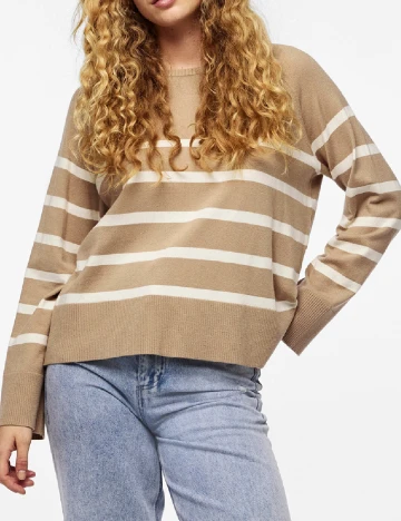 Bluza Pieces, maro