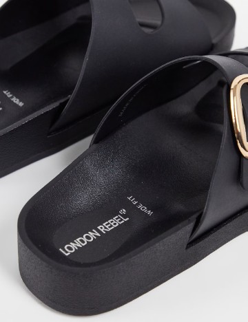 Slapi LONDON REBEL, negru