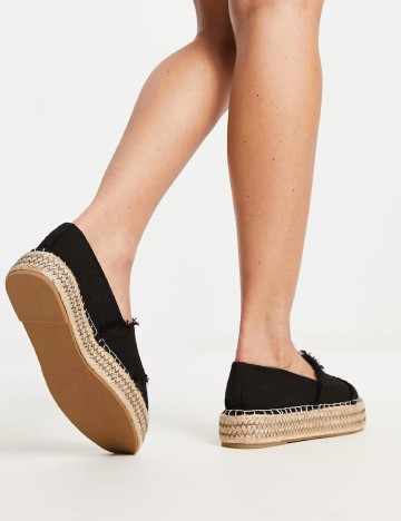 Espadrile South Beach, negru