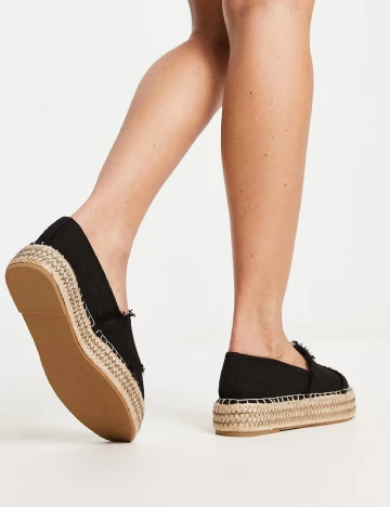 Espadrile South Beach, negru
