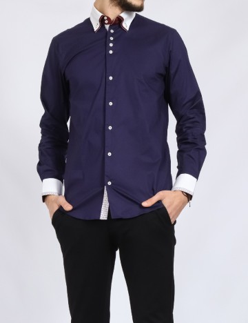 
						Camasa INTERTEX, bleumarin