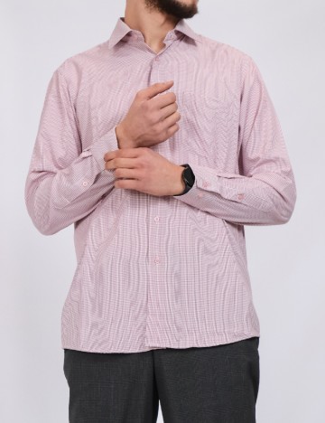 
						Camasa INTERTEX, rosu/alb