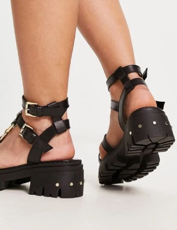 Sandale ASOS, negru Negru