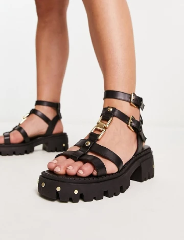 Sandale ASOS, negru Negru