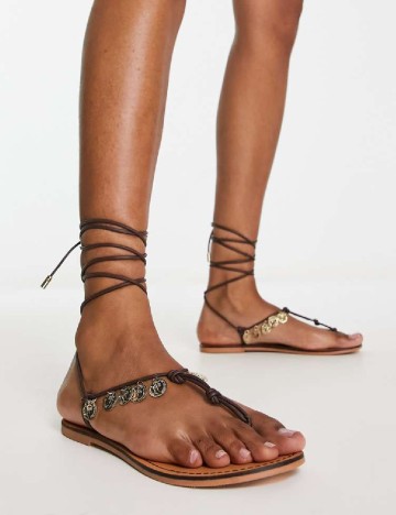 Sandale ASOS, maro