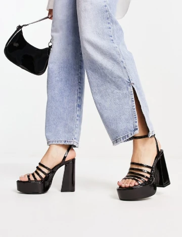 Sandale Bershka, negru