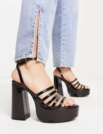 Sandale Bershka, negru