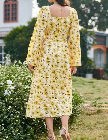 Rochie medie SHEIN, galben
