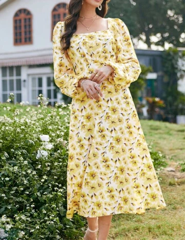 Rochie medie SHEIN, galben