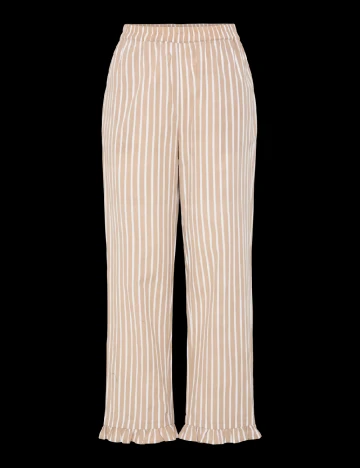 Pantaloni Pieces, maro Maro