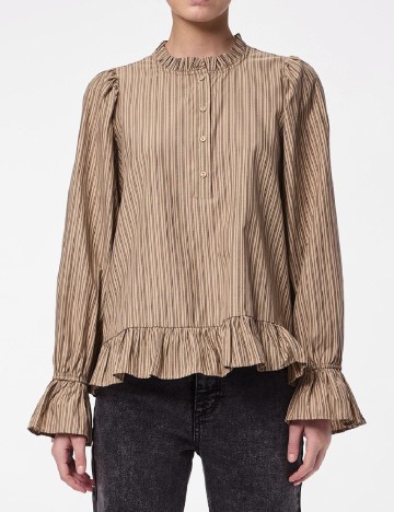 
						Bluza Pieces, maro