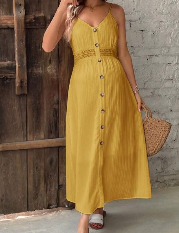 
						Rochie lunga SHEIN Maternity, galben