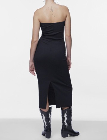 Rochie medie Pieces, negru