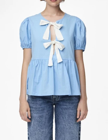 Bluza Pieces, albastru
