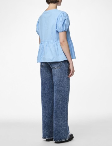 Bluza Pieces, albastru