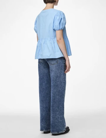 Bluza Pieces, albastru