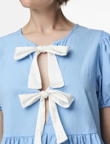 Bluza Pieces, albastru