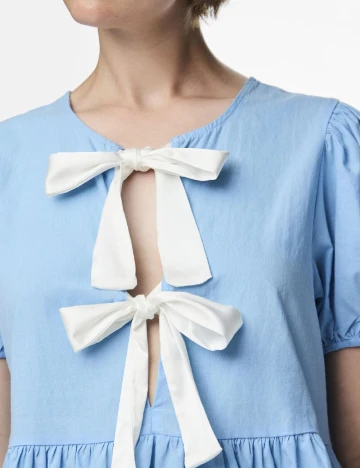 Bluza Pieces, albastru