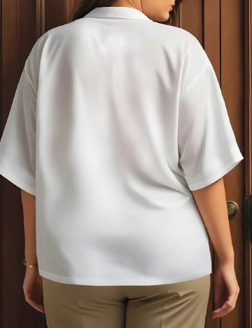 Bluza SHEIN CURVE, alb