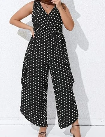 Salopeta SHEIN CURVE, alb/negru