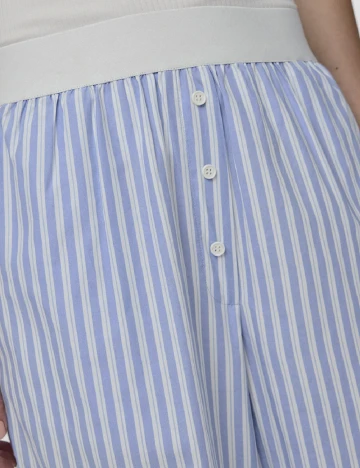 Pantaloni Pieces, albastru Albastru