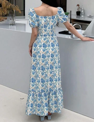 Rochie lunga Dazy, floral print