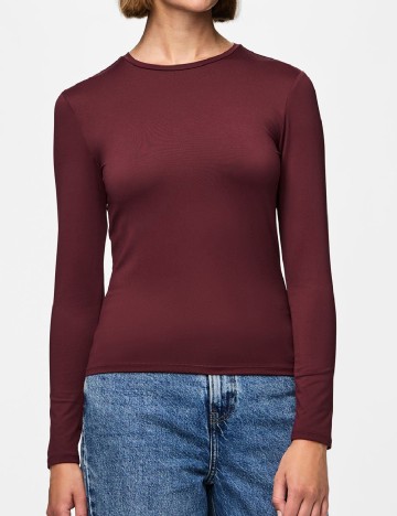 
						Bluza Pieces, visiniu