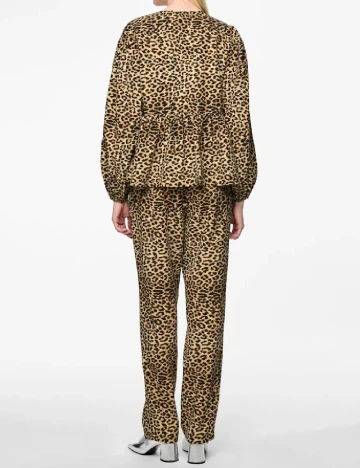 Bluza Pieces, animal print