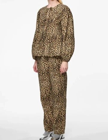 Bluza Pieces, animal print