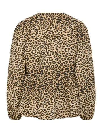Bluza Pieces, animal print