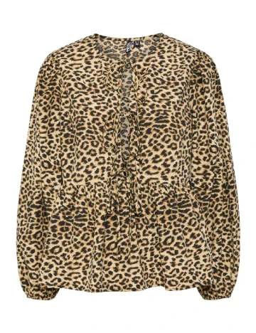 Bluza Pieces, animal print