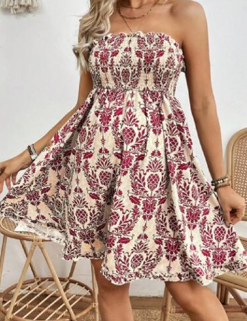
						Rochie scurta SHEIN Maternity, crem/roz