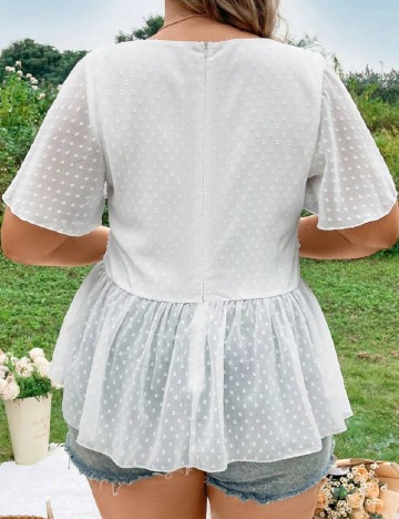 Tricou SHEIN CURVE, alb
