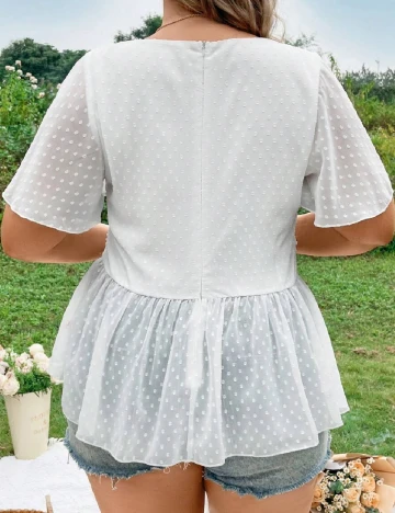 Tricou SHEIN CURVE, alb