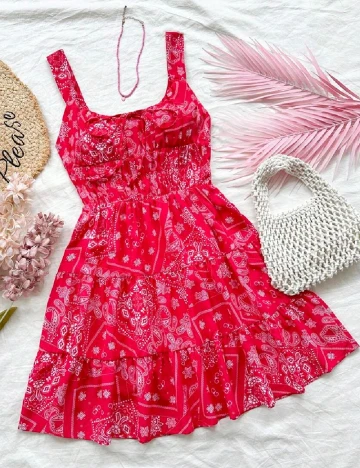 Rochie scurta SHEIN, rosu