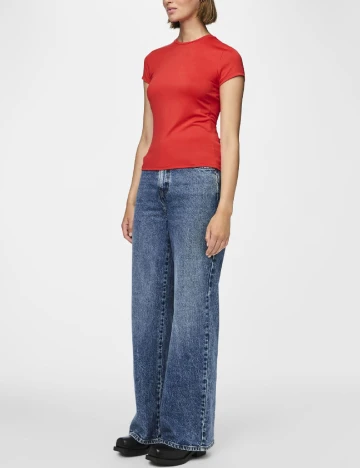 Tricou Pieces, rosu