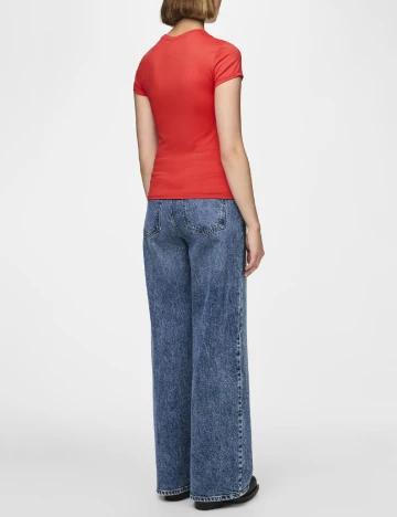 Tricou Pieces, rosu