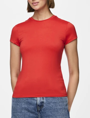 Tricou Pieces, rosu
