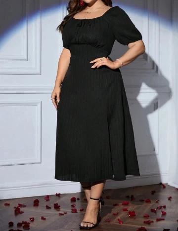 Rochie medie SHEIN CURVE, negru