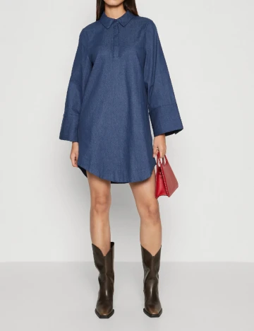 Rochie scurta Pieces, bleumarin