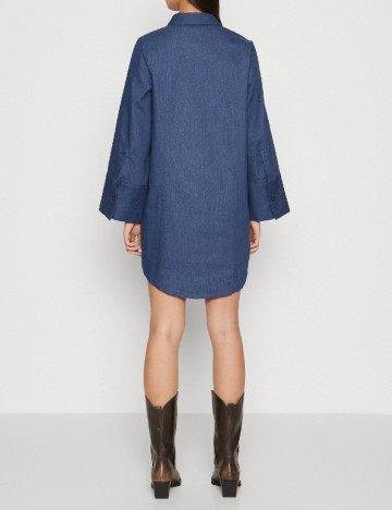 Rochie scurta Pieces, bleumarin