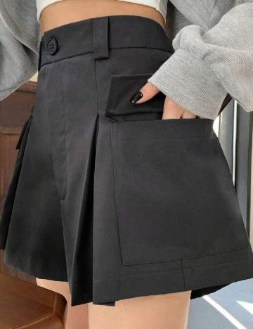 Pantaloni scurti Dazy, gri inchis
