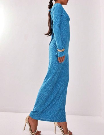 Rochie lunga Musera, albastru